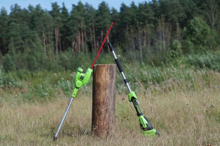 Кусторез штанговый аккумуляторный Greenworks G40PHA 2300407