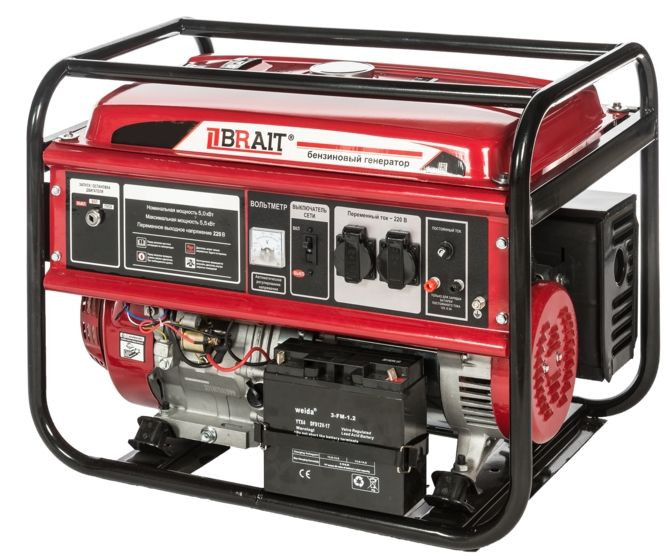 Генератор бензиновый BRAIT BR6500-Cu(E)
