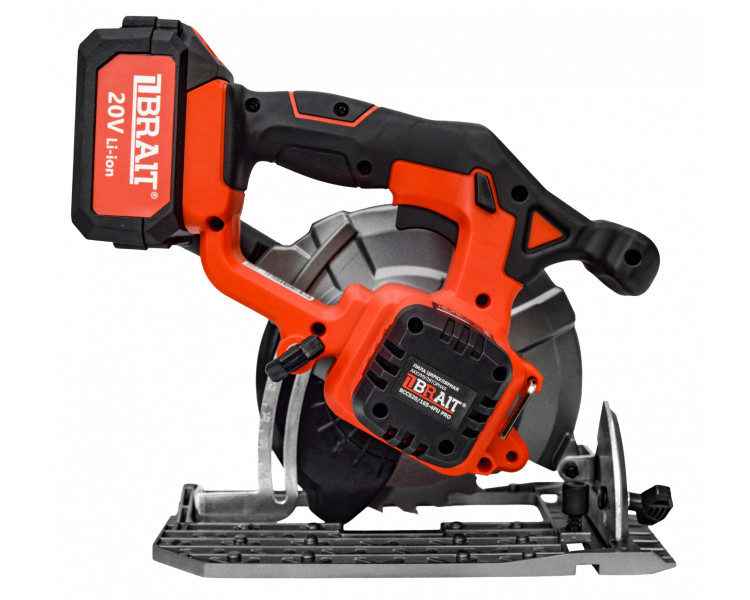 Пила циркулярная аккумуляторная Brait BCCS20/165-4PU PRO 20В, 4.0Ач. з/у 2.4А