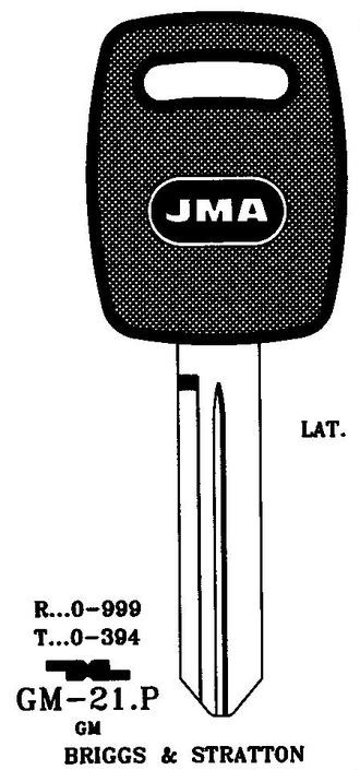 Заготовка для ключа GM 21P_GM25RP