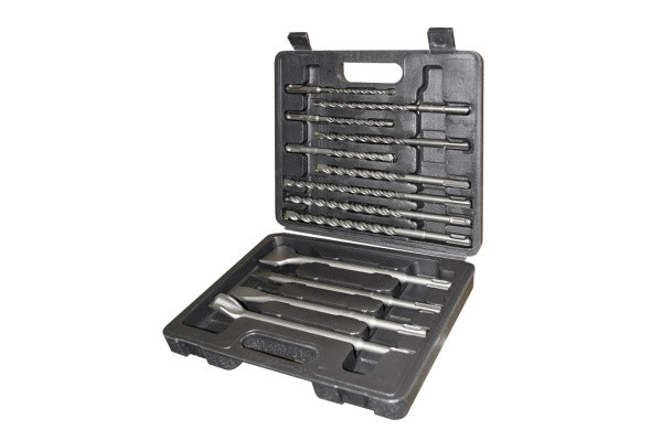 Набор буров SDS+ 13шт, 6,8,10,12,14мм + зубила, в пласт. кейс, Энкор 11000