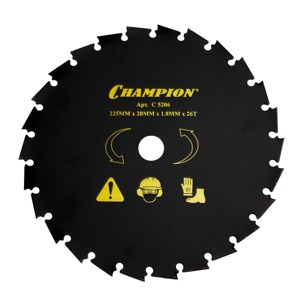Нож с долотообразными зубцами Champion 26/255/20 (CLS-5800)