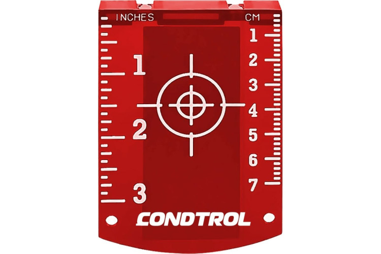 Магнитная мишень для лазерного нивелира CONDTROL (красная)
