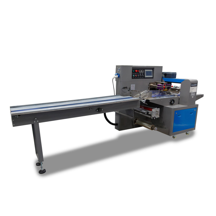 Автоматическая горизонтальная упаковочная машина DXDZ-250D NEW (1 нож, bag L 120-280mm, S 250mm, H - 40 mm)