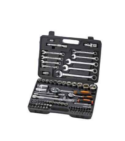 Набор торцевых головок с принадлежностями Кратон TS-18 (82 предмета)
