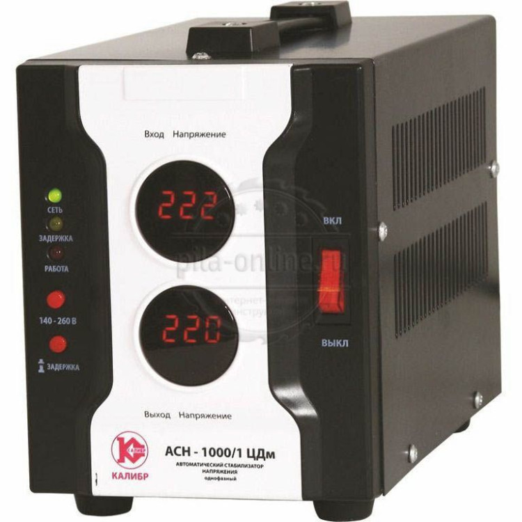 Стабилизатор напряжения Калибр Мастер АСН-1000/1Цдм