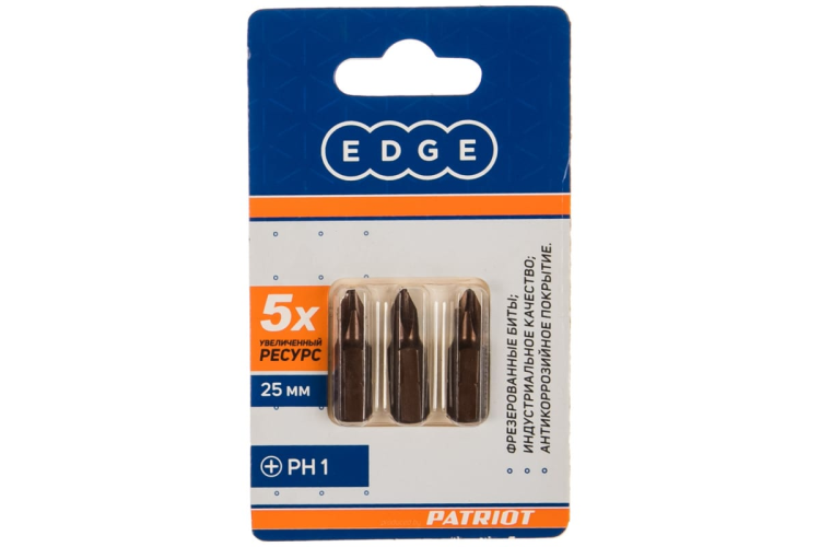 Бита EDGE by PATRIOT PH1 длина 25мм, 3шт в блистер
