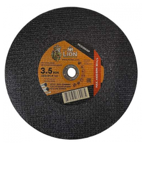 Диск отрезной по металлу T41-355X3.5X25.4（5/0/25）, M-LION