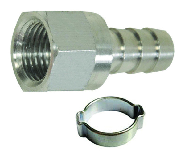 Переходник 1/4В на елочку 6мм с обж. кольцом 6х11мм, блистер