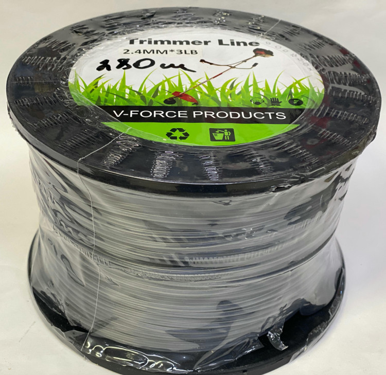 Леска триммерная 2,4мм(280м) (УСИЛЕННАЯ) сечение круг FORCE HOZ
