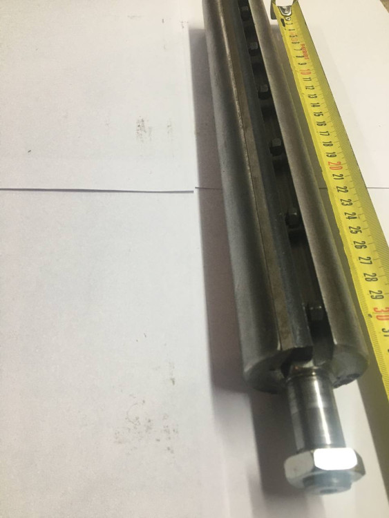 Вал (фреза) в сб. на рейсмус WMT-318 ножи+клинья