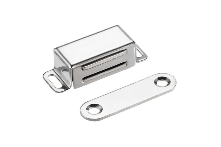 Магнит мебельный (МЕТАЛЛ) 45мм (никель) (120)