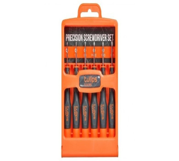 Набор отвёрток для точных работ 6шт, в кейсе Tulips IR15-536