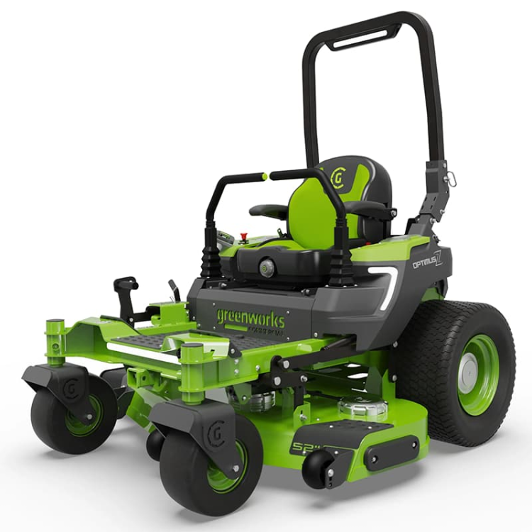 Садовый райдер аккумуляторный Greenworks ZTC152 с нулевым радиусом разворота