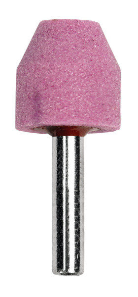 Шарошка абраз. цилиндр со скосом, 18х27, К60, хв. 6мм.