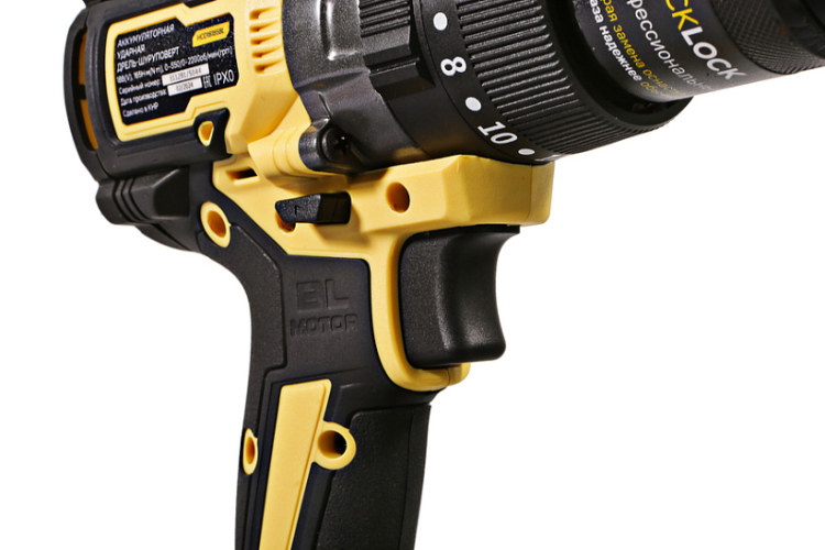 Дрель аккум. б/щ удар Hanskonner PLATINUM HCD18165BL 18В, 1BatterySystem, 165Нм, 13мм, без Акб и Зу