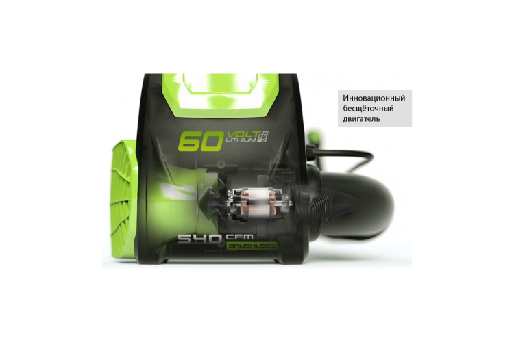 Ранцевый Воздуходув, аккумуляторный Greenworks GD60BPB 2402307