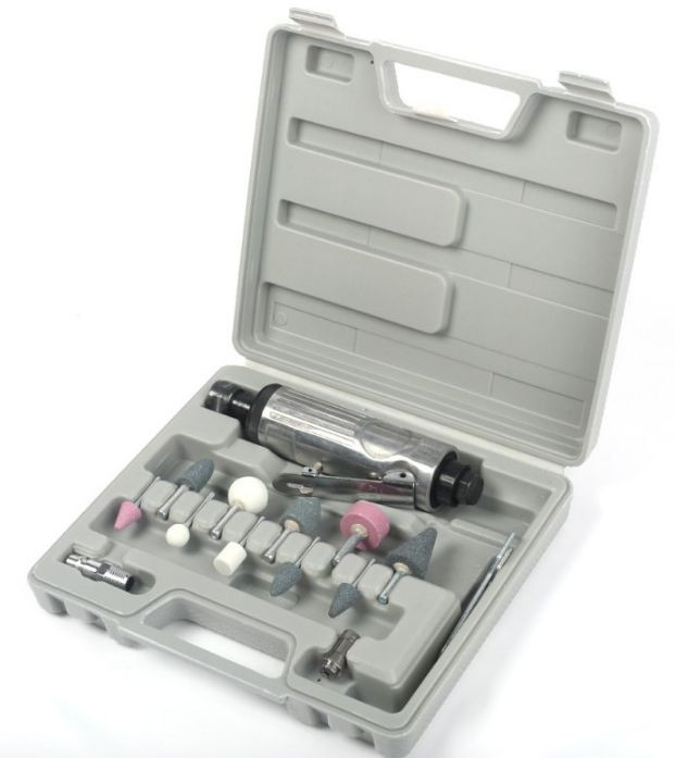 Пневмошлифмашина прямая PATRIOT PG 160 с набором, 16 предметов