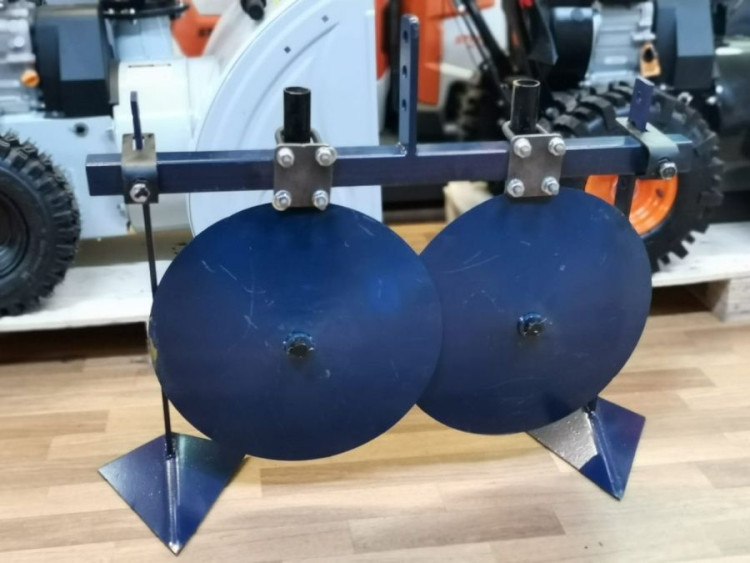 Окучник-пропольник ЭКО МБ Форза,Ока,Каскад,Нева, дисковый, регулируемый, на траверсе, без сцепки Эом