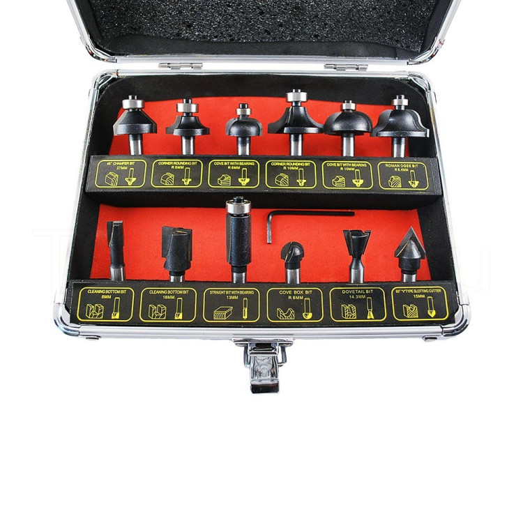 Набор фрез12 предметов (метал.. короб. ) D