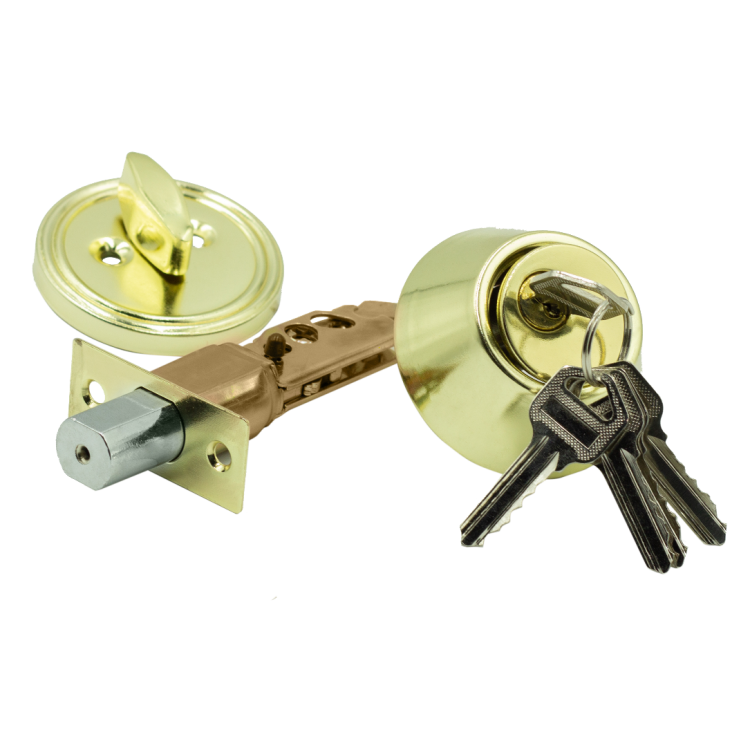 ЗВ deadbolt "К-19" (кл/верт) 5 ключа Золото (24)