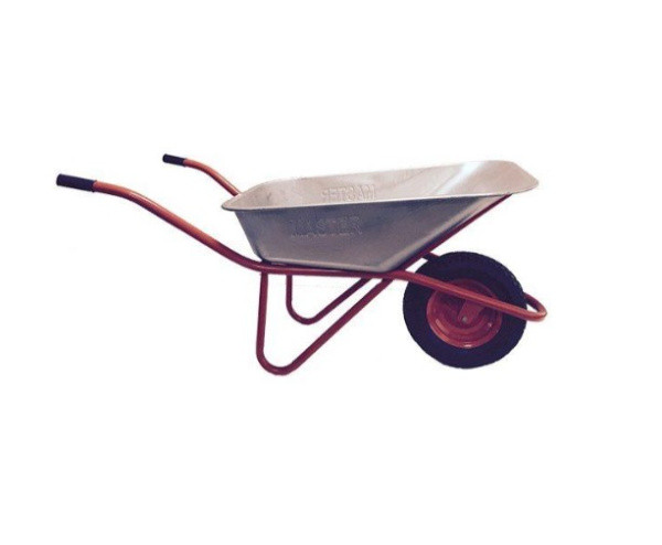 Тачка 200кг садово-строительная 1х колесная,усиленная ,объём 120л зеленая