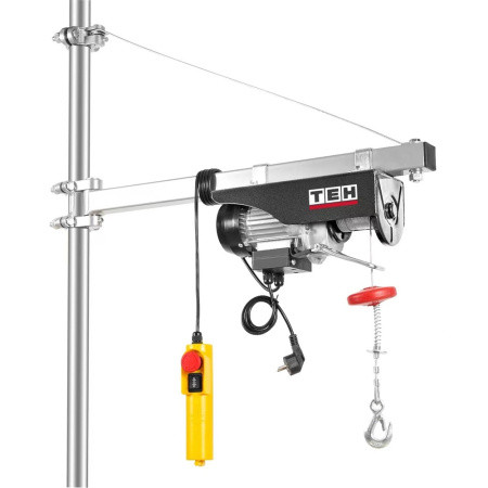 Таль электрическая TEH TTL250 450Вт, канатный, 125/250кг, 12м, 10/5м/мин, 9,93кг