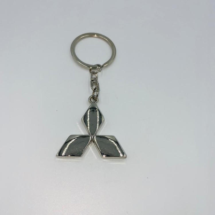 Брелок на ключи "MITSUBISHI" (хром)