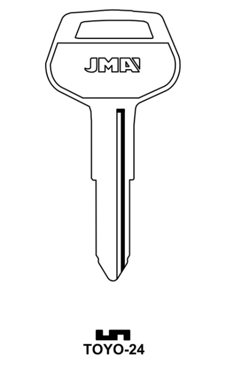 Заготовка для ключа TOYO 24 (спецтехника)