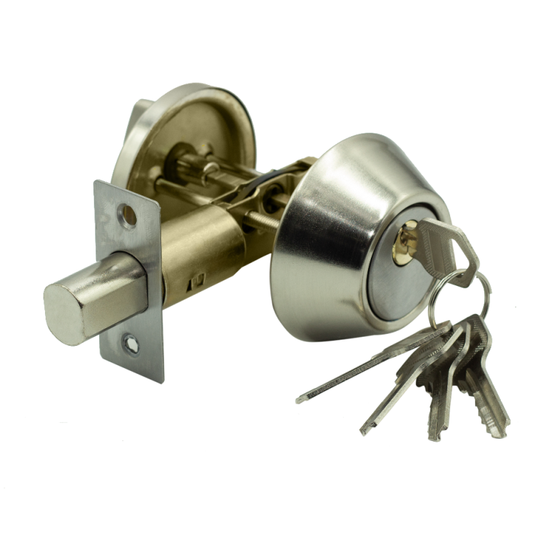 ЗВ deadbolt "К-19" (кл/верт) 5 ключей Никель (24)