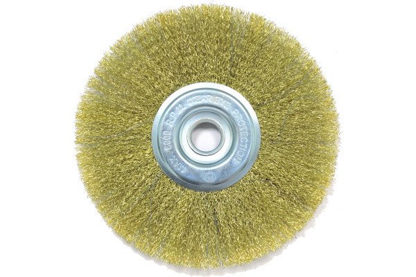 Щетка плоская (200х22.2 мм; латунированная волнистая 0.35 мм) для УШМ Elitech 1820.075000