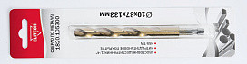 Сверло по металлу 10,0х87х133мм,HSS-TIN, 1шт,хв-шестигранник 1/4",блистер
