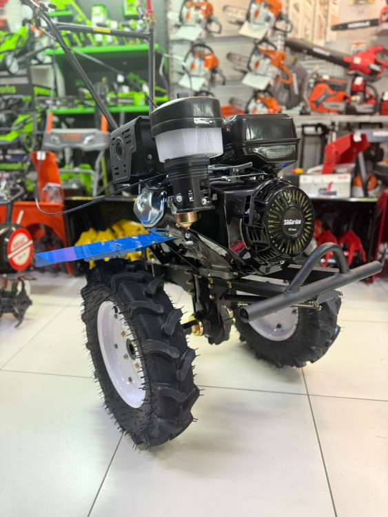 Мотоблок бензиновый SibGarden 173-12 | 17 л.с | 3 вперед/1 назад, колеса 5.00-12