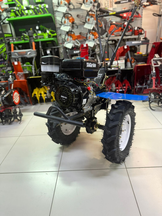 Мотоблок бензиновый SibGarden 173-12 | 17 л.с | 3 вперед/1 назад, колеса 5.00-12