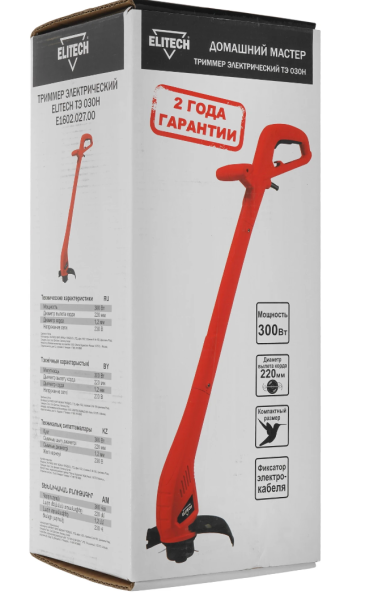Электрический триммер ELITECH ДМ ТЭ 030Н (E1602.027.00)