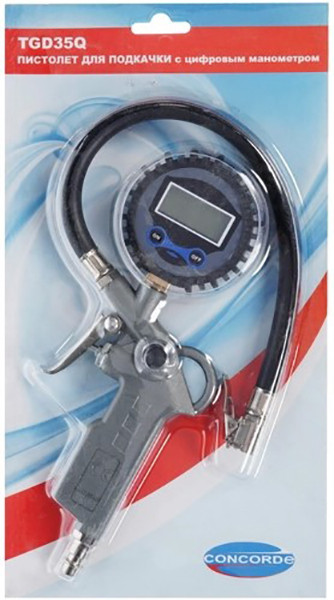 Пистолет для накачки шин с цифровым манометром, 8атм