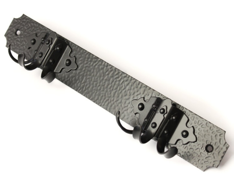 Вешалка настенная 2К-S НОЭЗ черный матовый (8)