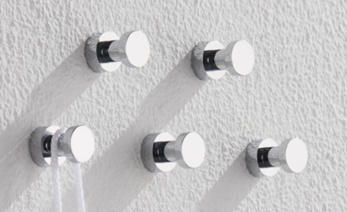 Набор крючков "Zenfort" "918", 5 шт, хром