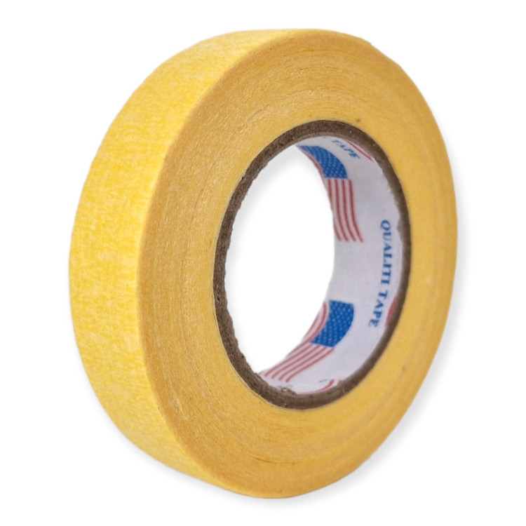 Скотч бумажный жёлтый 1,5 см/192 шт