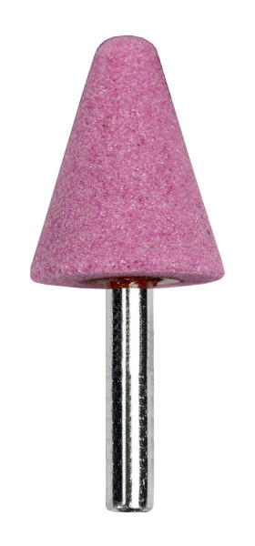 Шарошка абраз. конус с закруглением, 25х35, К60, хв. 6мм.