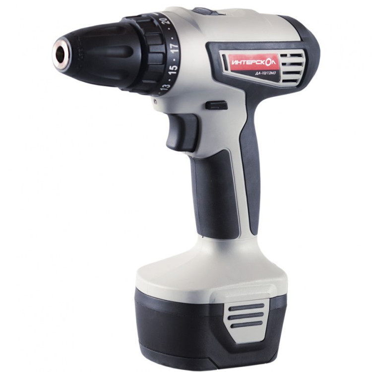 Аккумуляторная дрель-шуруповерт Интерскол ДА-10/12М3