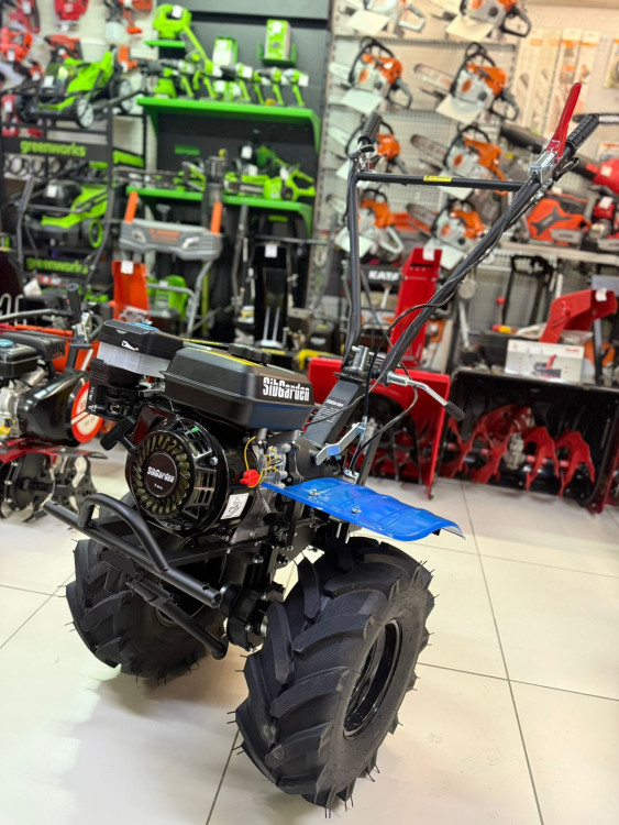 Мотоблок бензиновый SibGarden МБВ 73 колеса 19*7-8 Extreme, 3 вперед/1 назад, чугунный редуктор