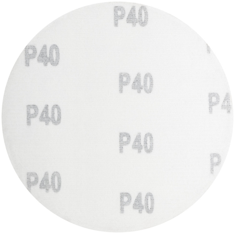 Круги шлифовальные сплошные (липучка),алюминий-оксидные, 125мм,5шт. Р 40