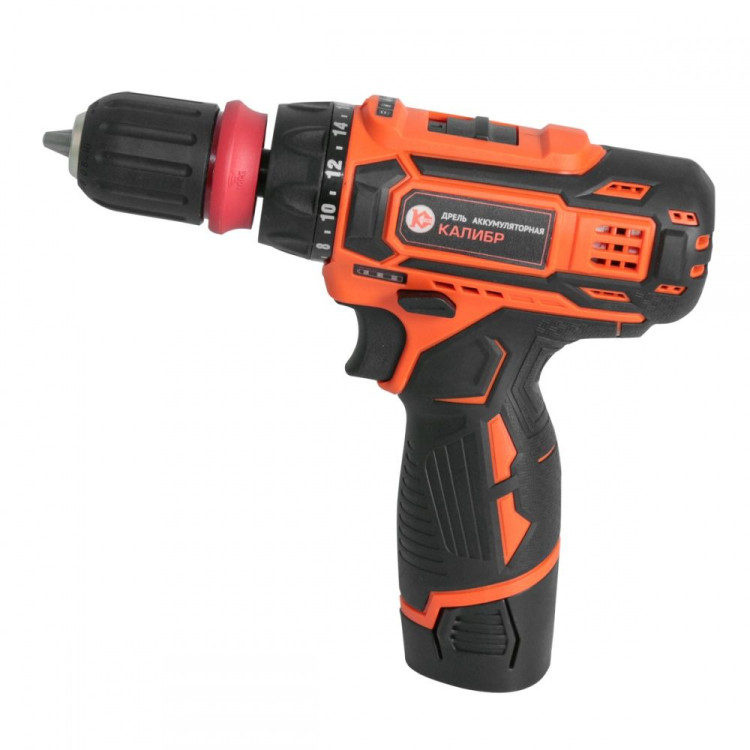 Аккумуляторная дрель-шуруповерт Калибр ДА-12-2 Lilon (Бсп)