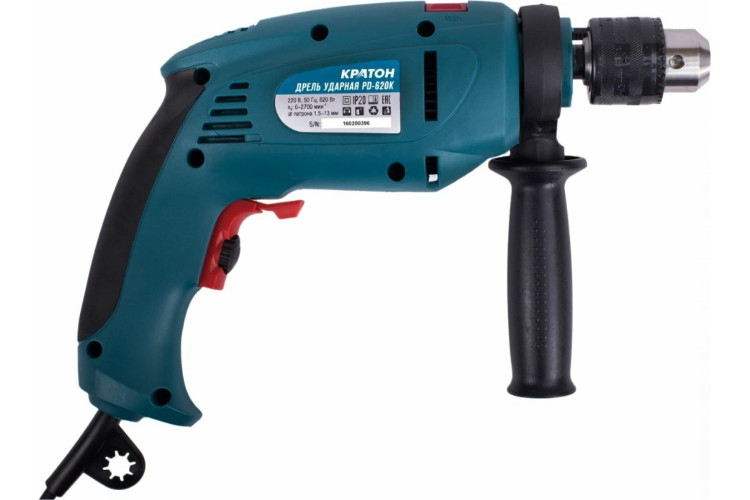 Дрель ударная Кратон PD-620K + кейс