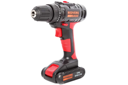 Аккумуляторная дрель-шуруповерт REDVERG BASIC SD18L/1-2
