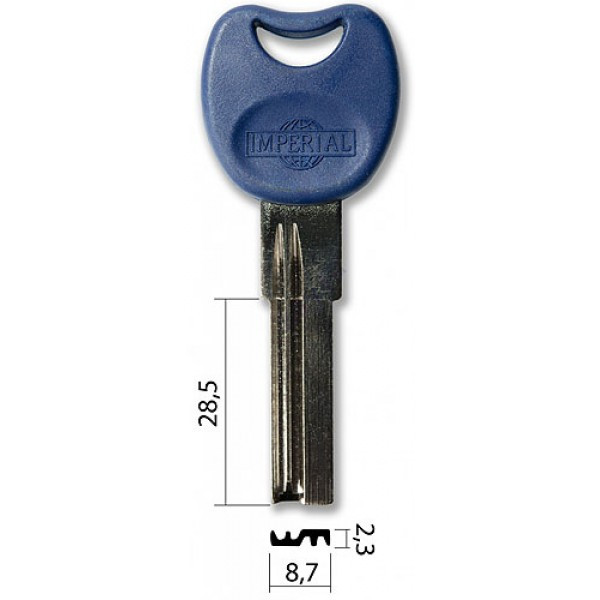 Заготовка для ключа IMPERIAL (28 мм) правый под броню