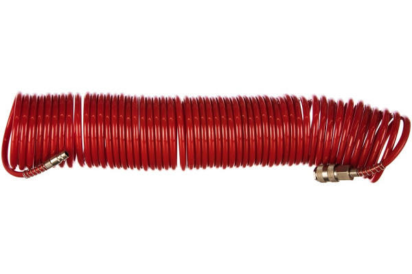 Шланг спиральный 15м, 8х12мм, с быстросъемным соединением, 10бар