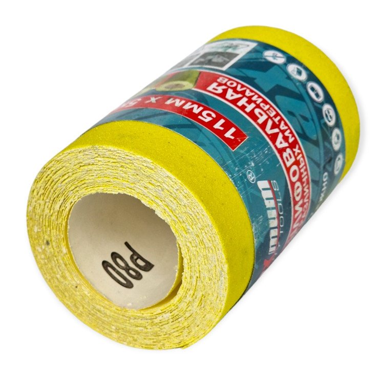 Наждачная бумага бобина 115 мм*5м зерно-80/ шт