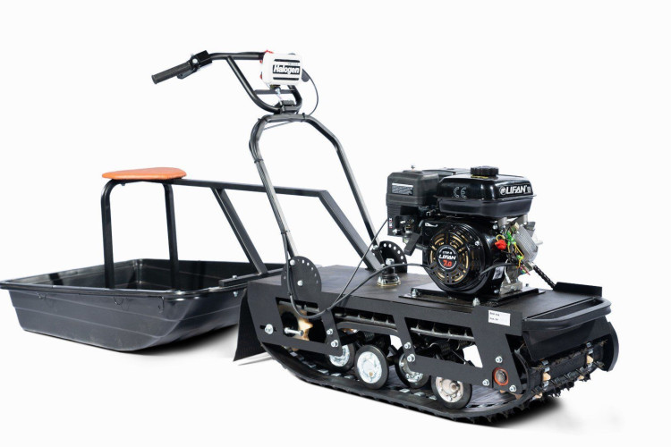 Мотобуксировщик БУРЛАК - М ПРАКТИК 6.5 (+санный модуль)